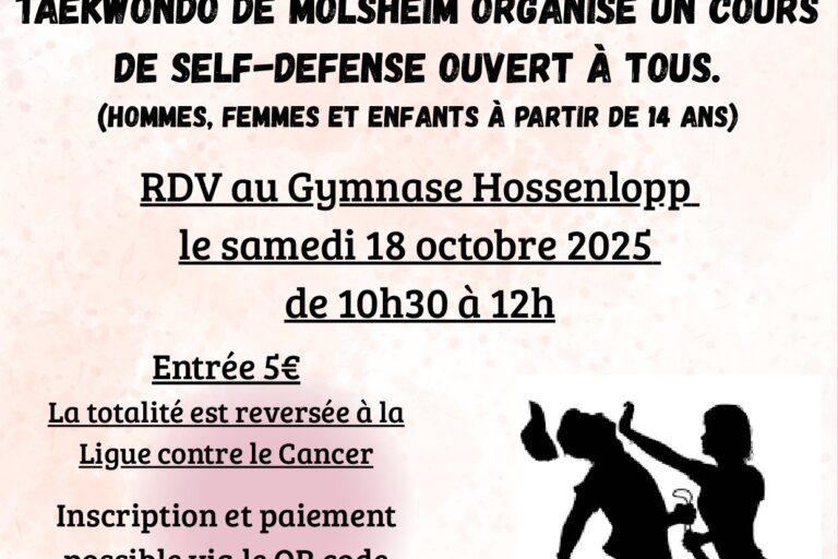 Affiche Taekwondo Rose
